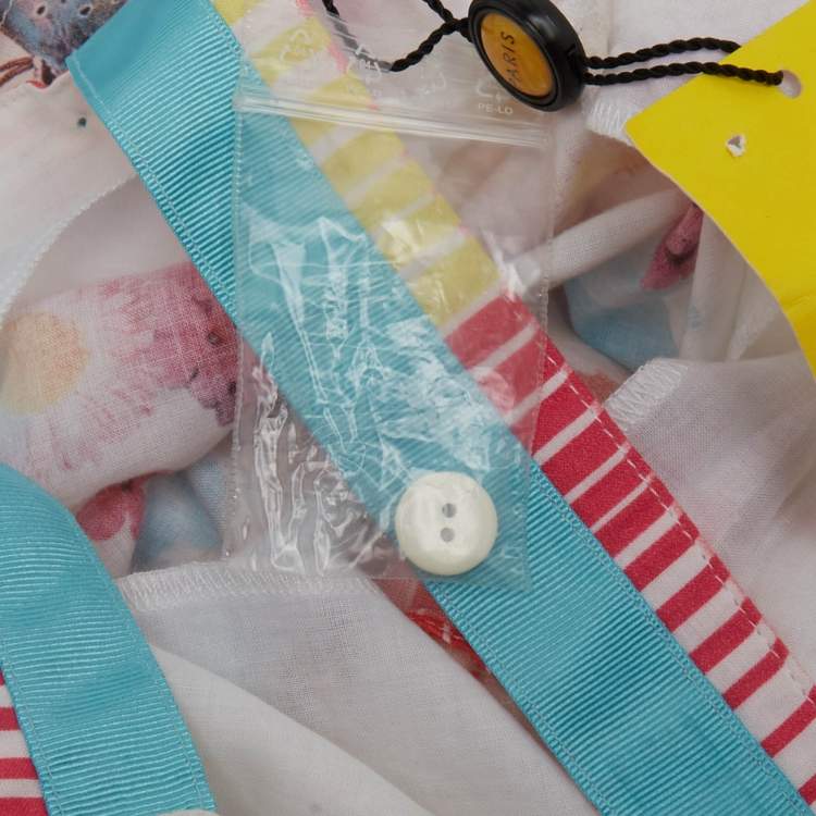 Pre Owned Kenzo Kids Multicolor Floral Print Cotton Dress 12Yrs