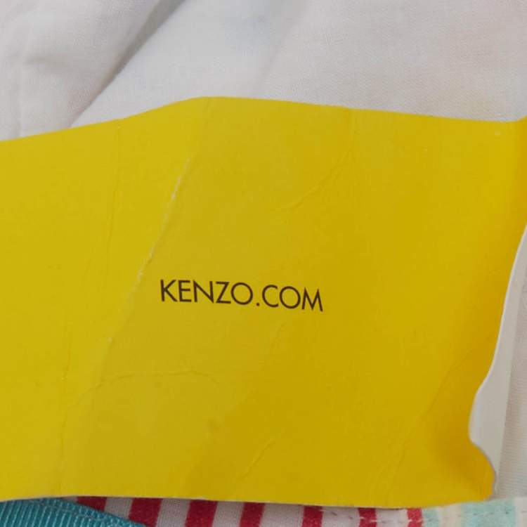 Pre Owned Kenzo Kids Multicolor Floral Print Cotton Dress 12Yrs