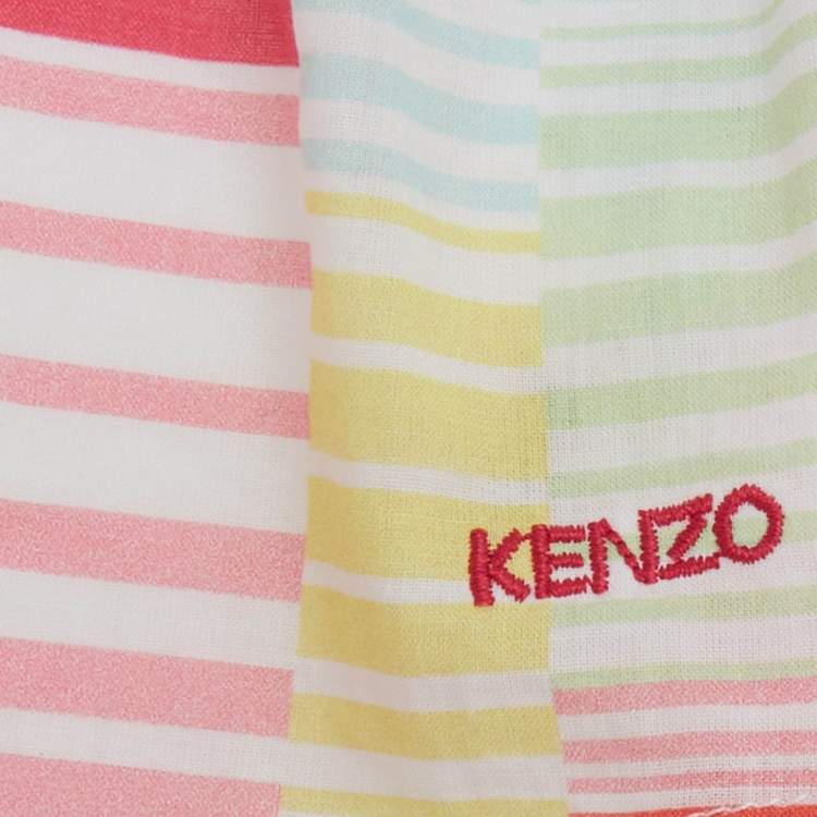 Pre Owned Kenzo Kids Multicolor Floral Print Cotton Dress 12Yrs