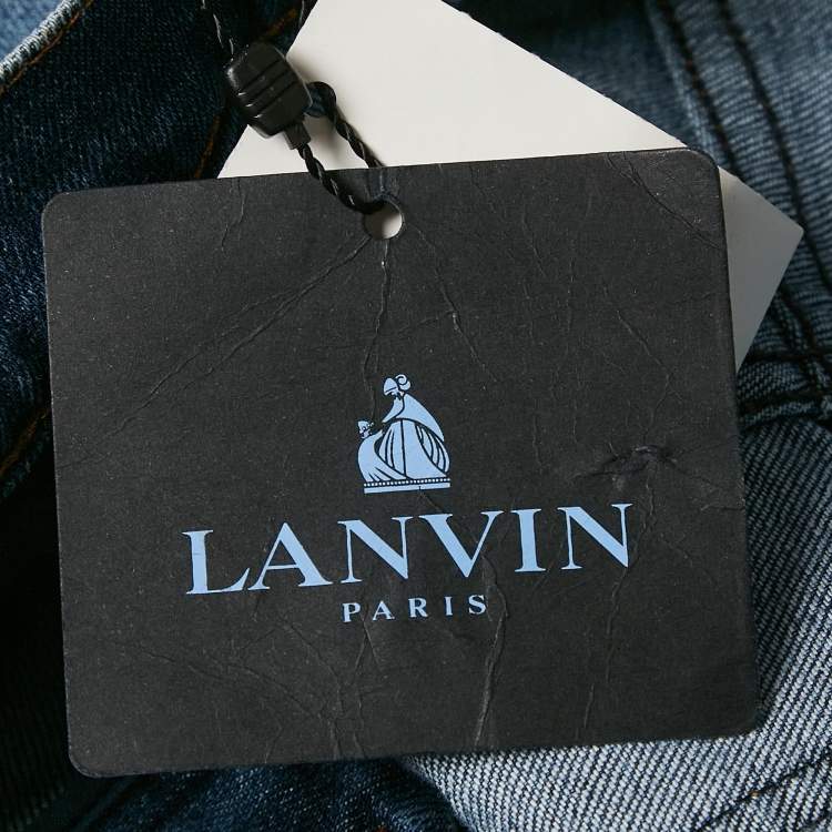 Pre Owned Lanvin Kids Blue Denim Jeans 10 Yrs Waist 26"