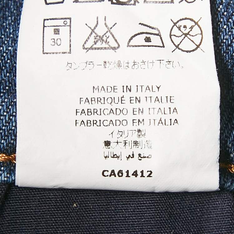Pre Owned Lanvin Kids Blue Denim Jeans 10 Yrs Waist 26"