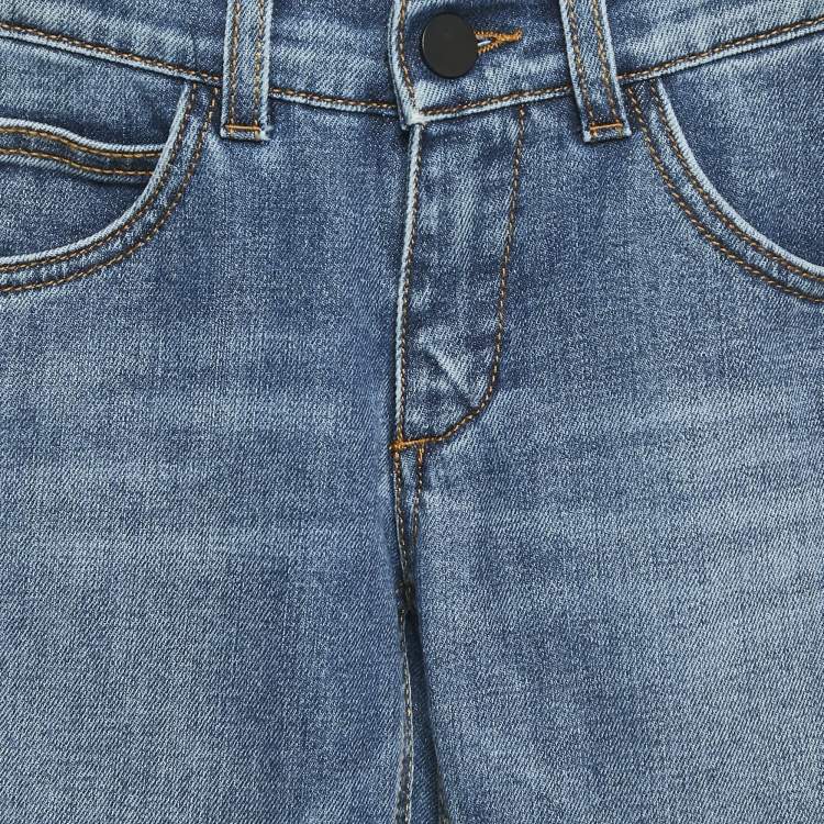 Pre Owned Lanvin Kids Blue Denim Skinny Jeans 8 Yrs Waist 22'