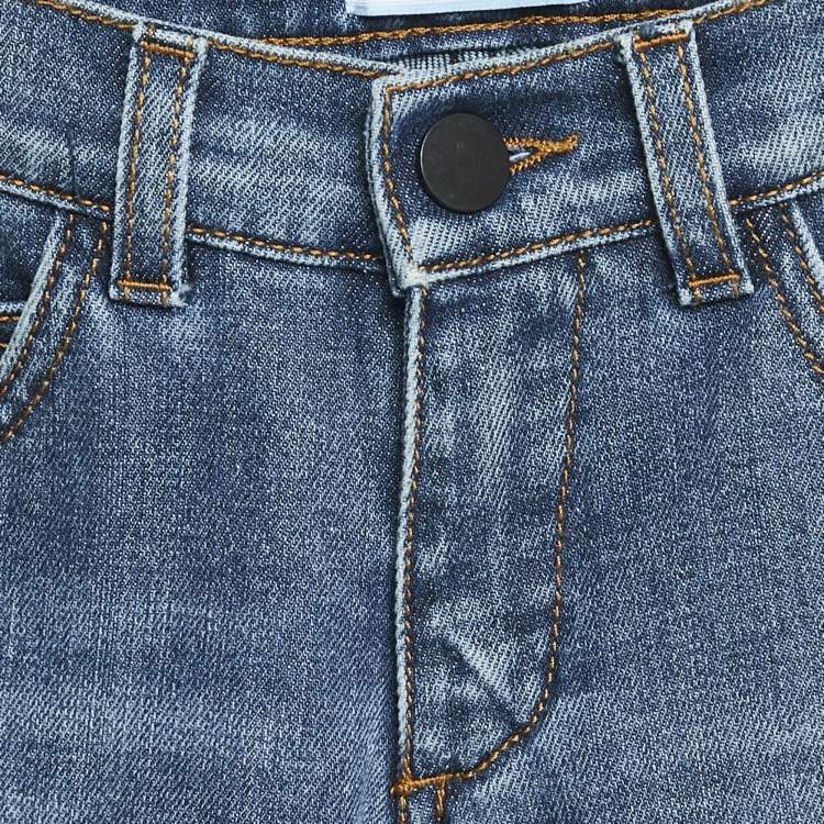 Pre Owned Lanvin Kids Blue Denim Skinny Jeans 8 Yrs Waist 22'