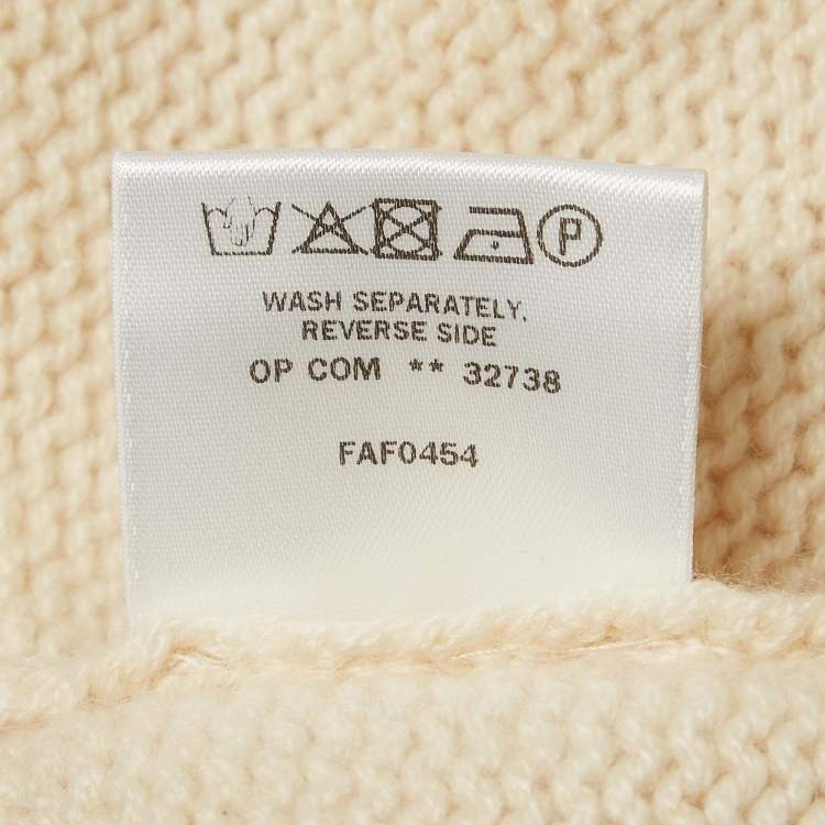 Pre Owned Loro Piana Patterned Cashmere Knit Short Dress 10Yrs