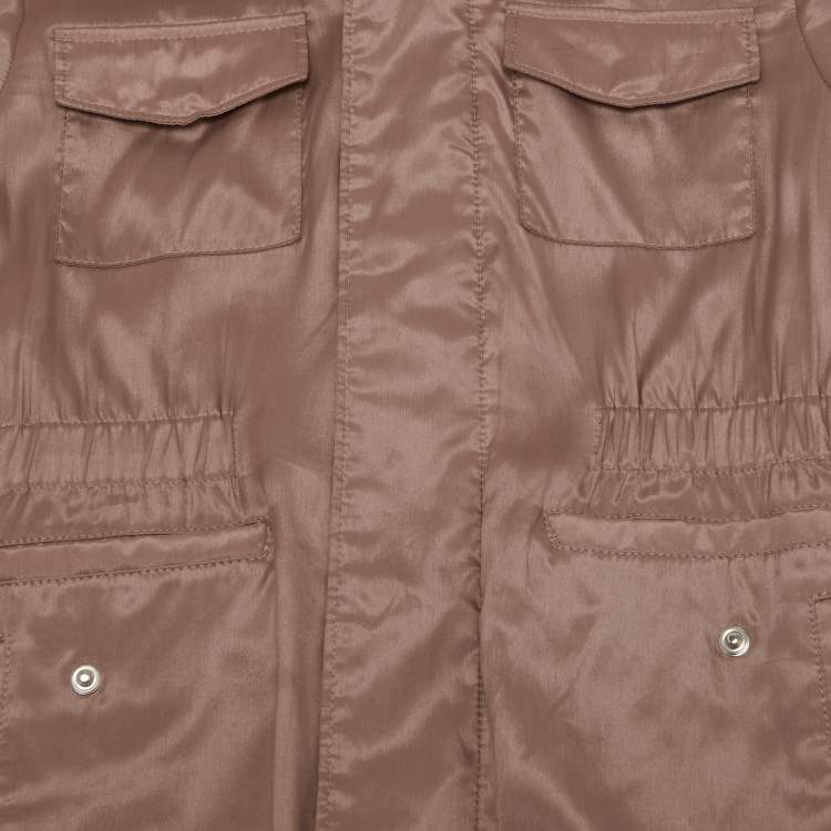 Pre Owned Loro Piana Kids Pink Silk Blend Jacket 4Yrs