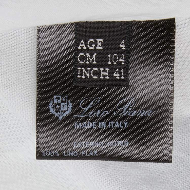 Pre Owned Loro Piana Multicolour Vacation Print Ruffle Dress 4Yrs