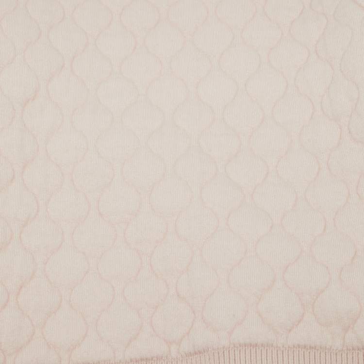 Pre Owned Loro Piana Pink Cashmere Cable Knit Sweater 4Yrs