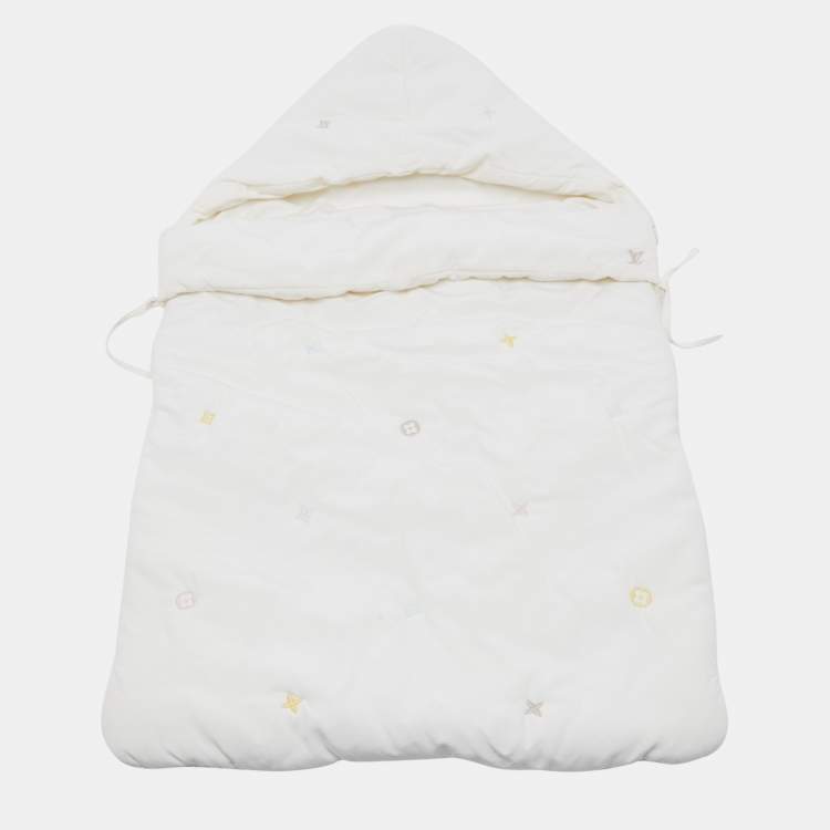 Pre Owned Louis vuitton Ivory Silk Nid d'ange Baby Sleeping Bag