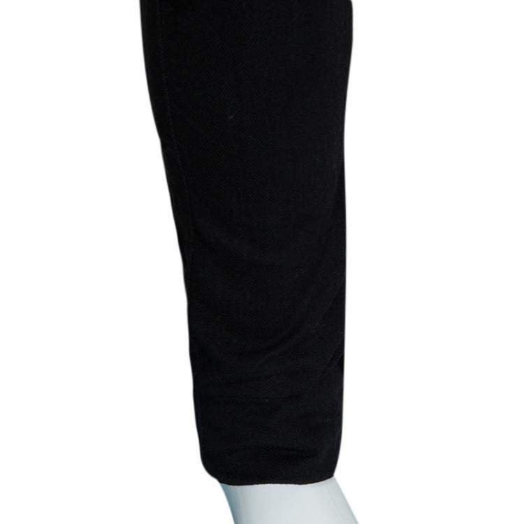 Pre Owned Little Marc Jacobs Black Zip Detail Skinny Jeans 6 Yrs