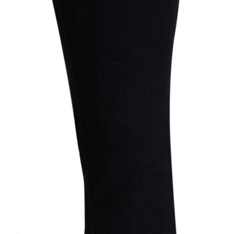 Pre Owned Little Marc Jacobs Black Zip Detail Skinny Jeans 6 Yrs