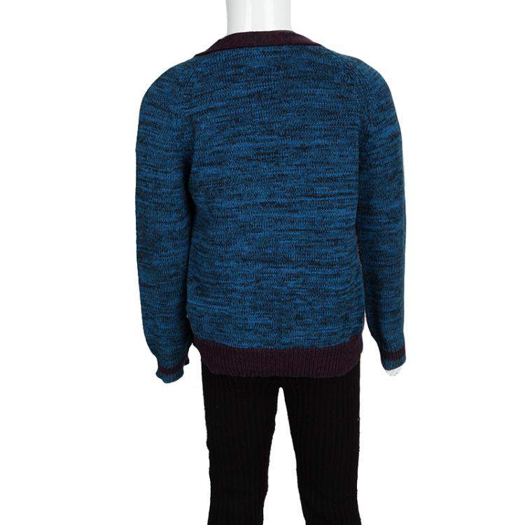 Pre Owned Little Marc Jacobs Colorblock Knit Buttondown Cardigan 5 Yrs