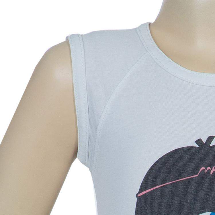 Pre Owned Little Marc Jacobs White Graphic Print T Shirt 6 Yrs