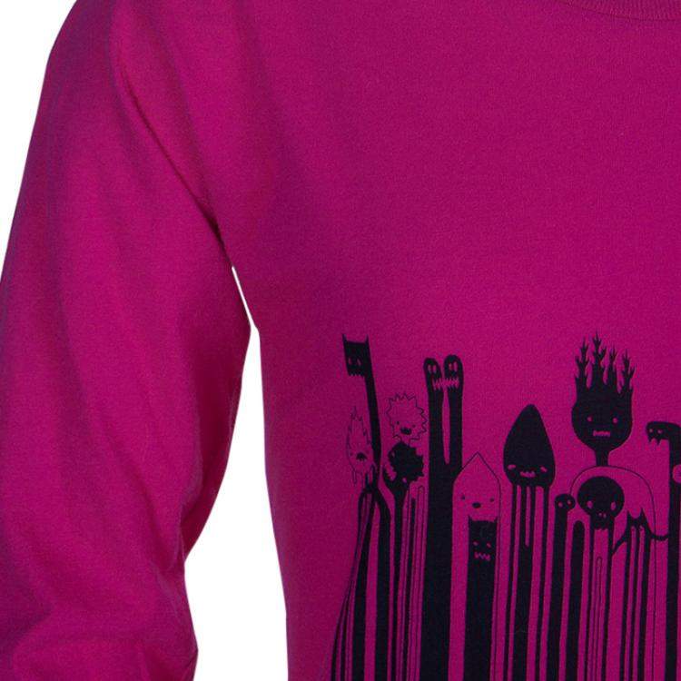 Pre Owned Little Marc Jacobs Pink Printed  Long Sleeve T-Shirt 8 Yrs