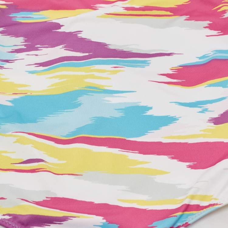 Pre Owned Missoni Kids Multicolor Printed Jersey Swimsuit Size 12 Yrs