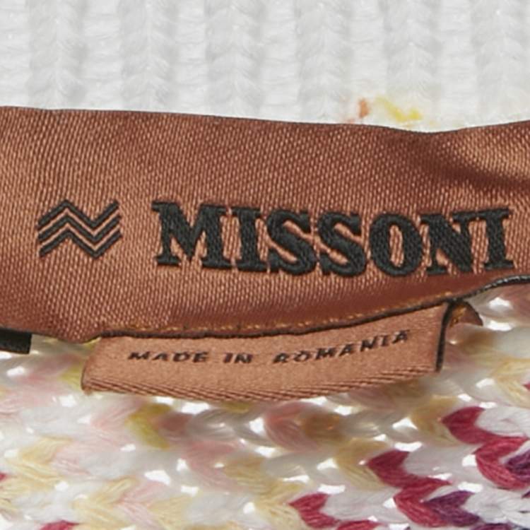Pre Owned Missoni Kids Multicolor Chevron Knit Gilet 14 Yrs