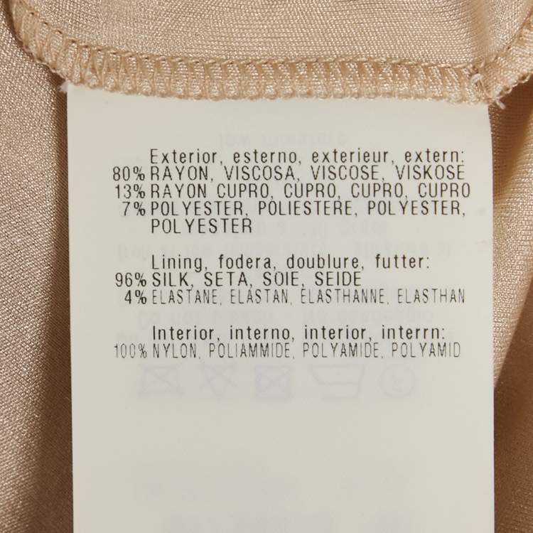 Pre Owned Missoni Kids Beige Lurex Knit and Tulle Dress 10Yrs