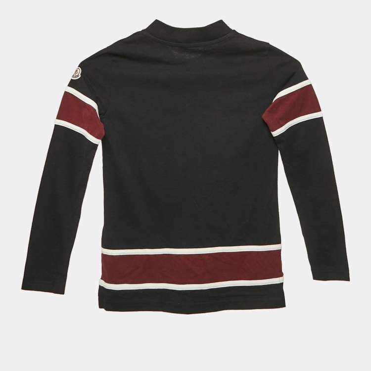 Pre Owned Moncler Navy Blue Logo Applique Jersey T-Shirt 8 Yrs 
