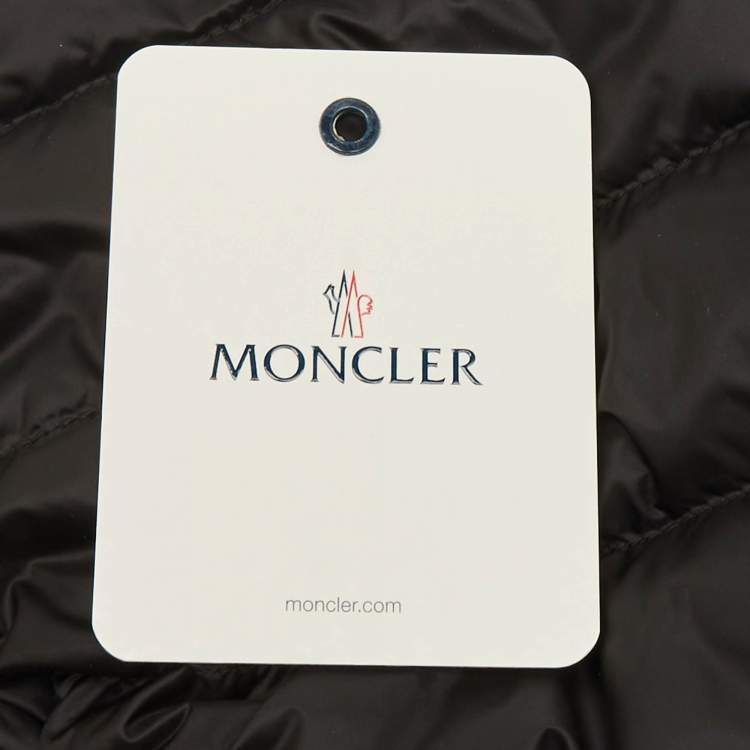 Pre Owned Moncler Kids Black Synthetic Down Gilet 4Yrs