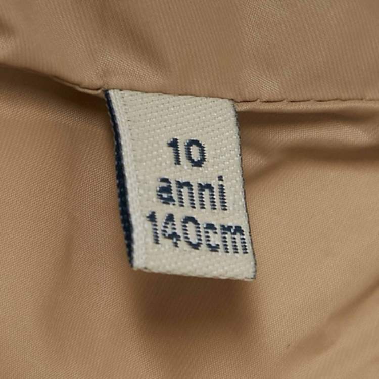 Pre Owned Moncler Beige Synthetic Down Gilet 10Yrs