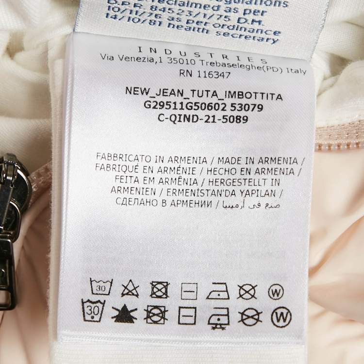 Pre Owned Moncler Pink Nylon Detachable Fur Puffer Onesie 2 Yrs