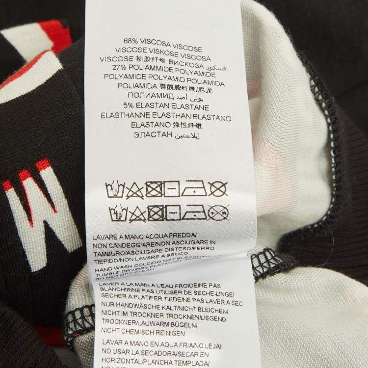 Pre Owned Moschino Kids Black Logo Print Cotton Shorts Set 4Yrs