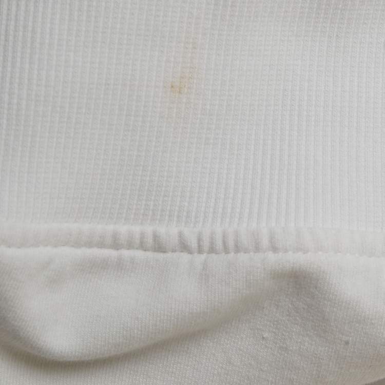 مملوكة مسبقًا Moschino Teen White Sequin Teddy Bear Cotton Knit Sweatshirt 14 Years