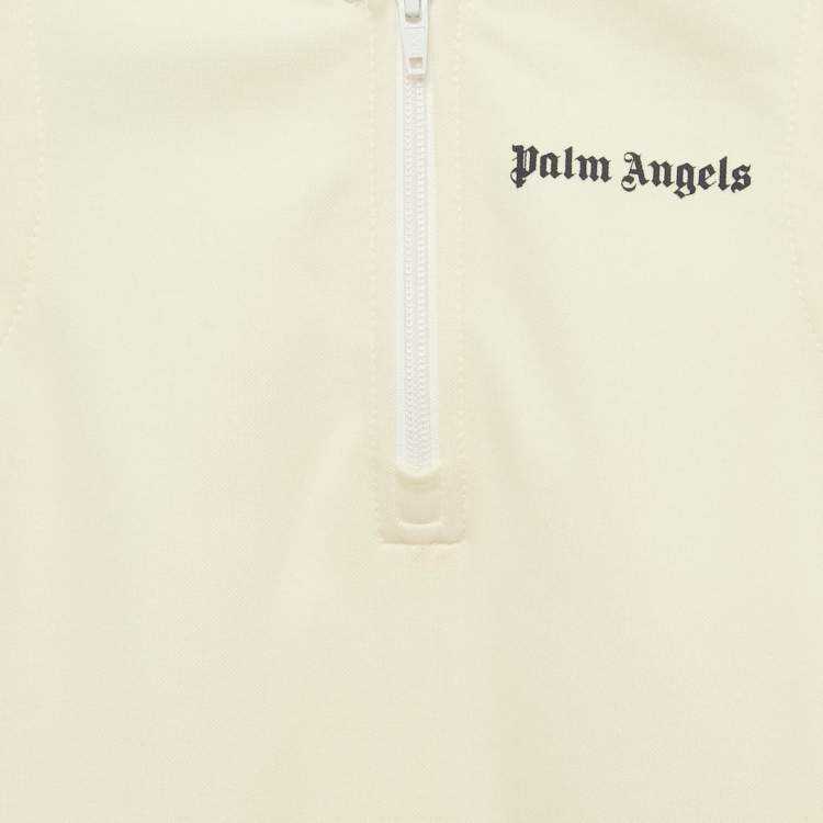 Pre Owned Palm Angels Kids Cream Rainbow Trim Track Dress 6 Yrs