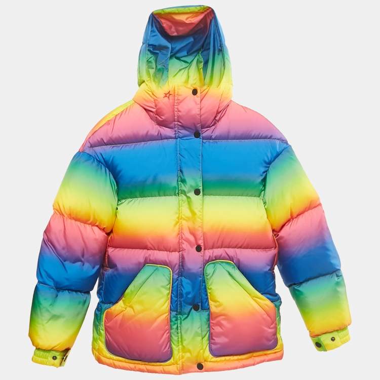 Pre Owned Perfect Moment Girls Rainbow Down-Fill Ski Jacket 12Yrs