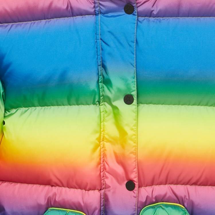 Pre Owned Perfect Moment Girls Rainbow Down-Fill Ski Jacket 12Yrs