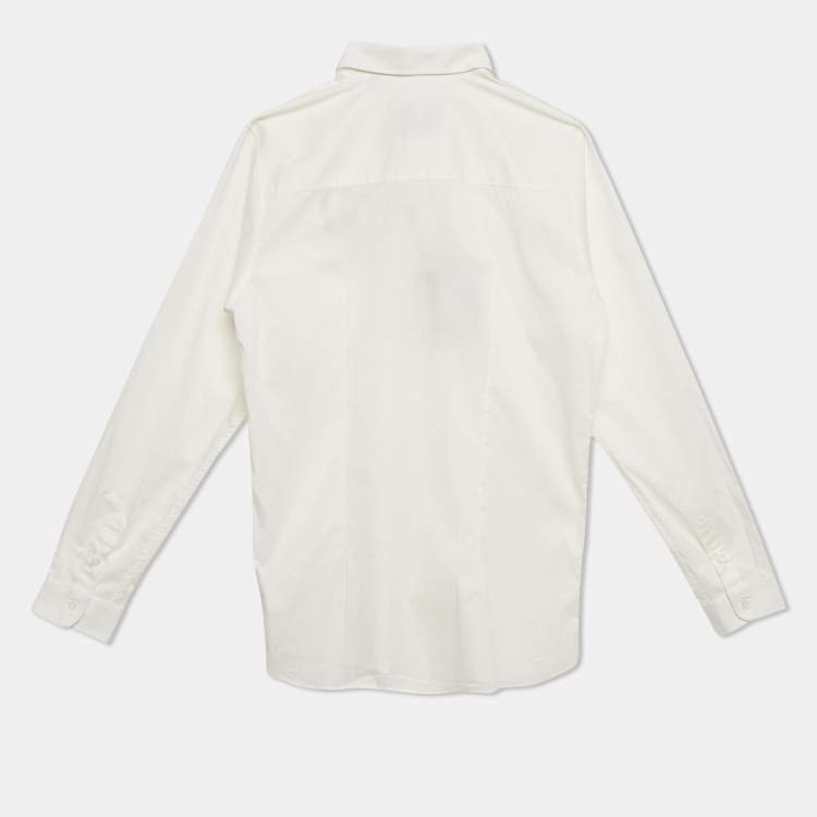 Pre Owned Philipp Plein Junior White Cotton Long Sleeve Shirt 12 Yrs 