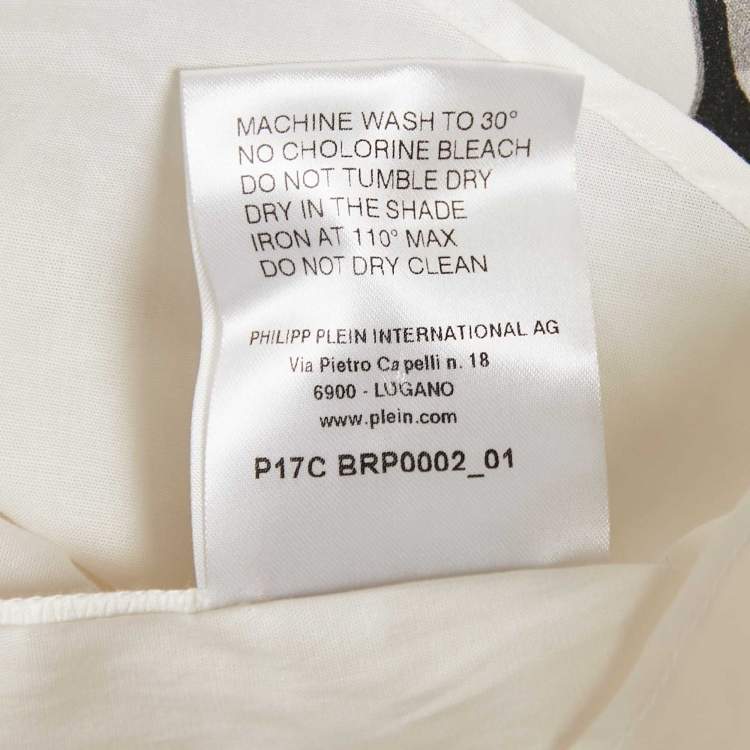 Pre Owned Philipp Plein Junior White Cotton Long Sleeve Shirt 12 Yrs 