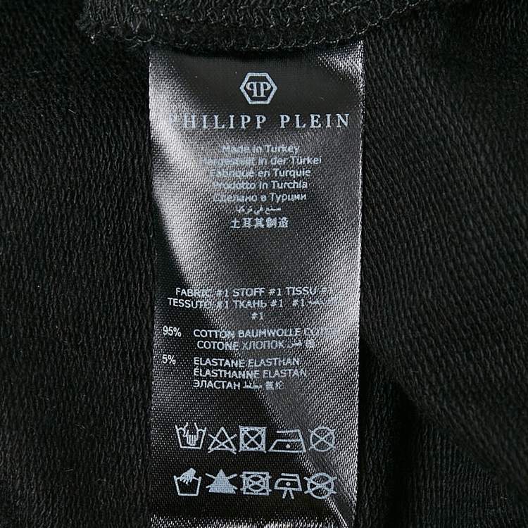 Pre Owned Philipp Plein Junior Kids Black Cotton Rhinestone Jacket 10-11 Yrs 