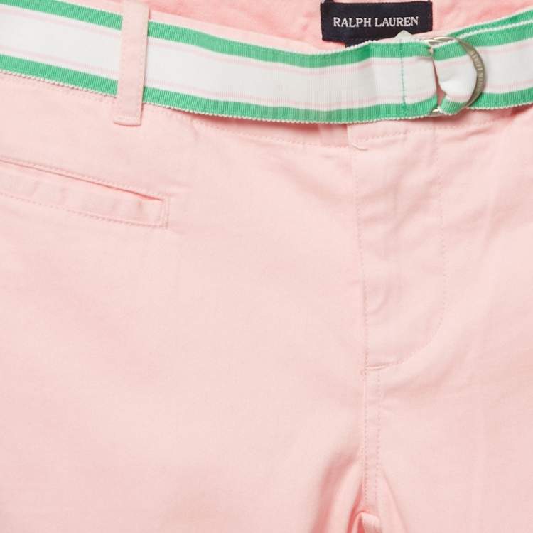 Pre Owned Polo Ralph Lauren Kids Pink Cotton Pants 12 Yrs