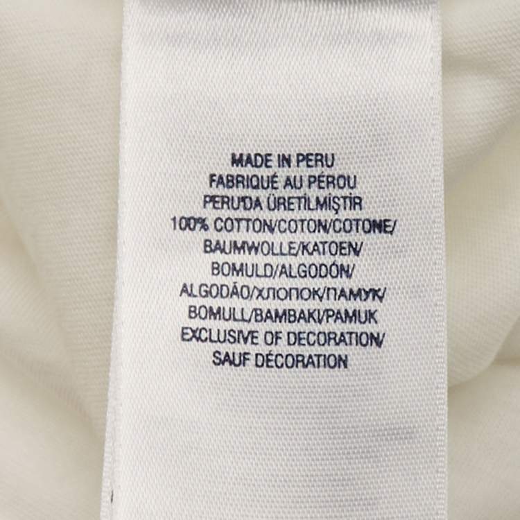 Pre Owned Polo Ralph Lauren Kids White Logo Print Jersey T-Shirt 3 Yrs