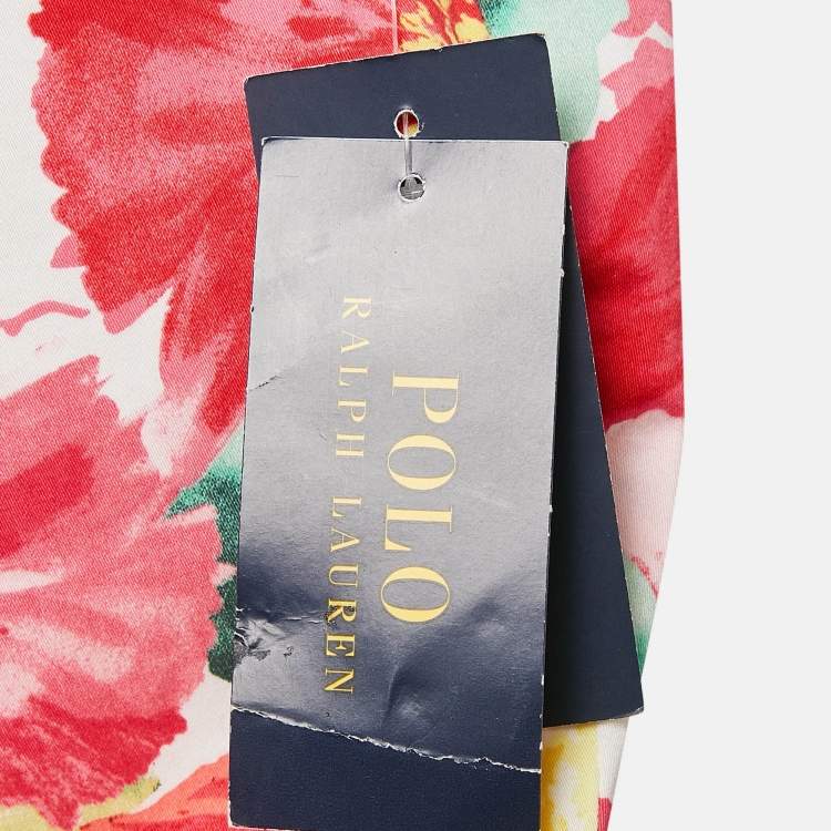 Pre Owned Polo Ralph Lauren Kids Multicolor Floral Print Cotton Trousers 5 Yrs