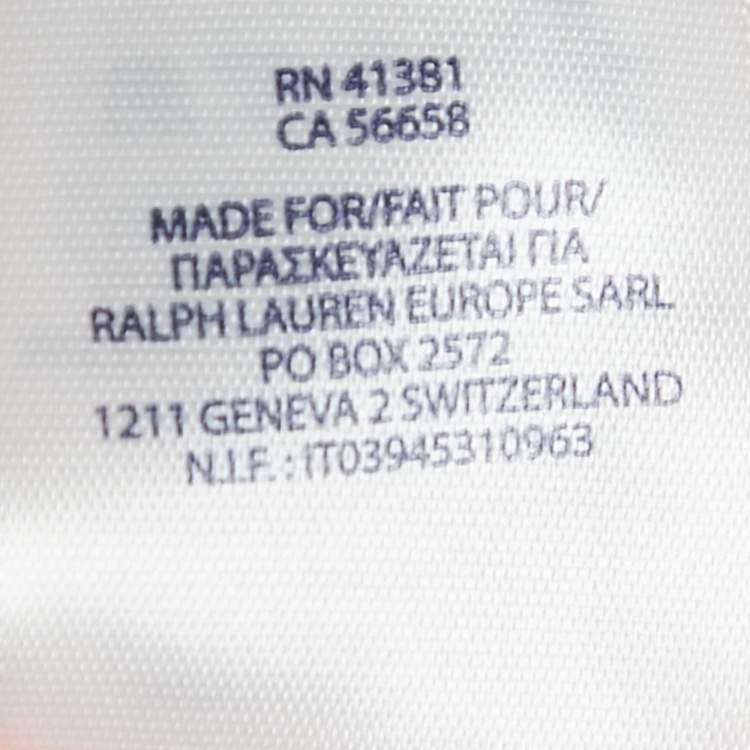 Pre Owned Polo Ralph Lauren Kids Orange Pique Flared Polo Dress 3 Yrs 