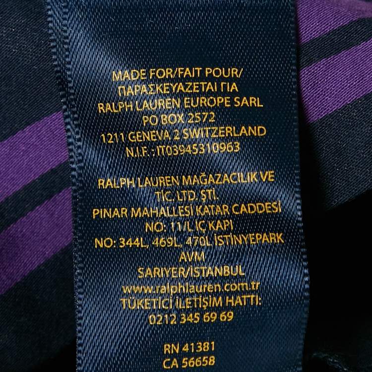Pre Owned Polo Ralph Lauren Kids Newport Navy Stripe Cotton Sleeveless Fit and Flare Dress 6 Yrs