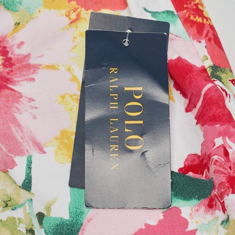 Pre Owned Polo Ralph Lauren Multicolor Floral Print Cotton Trousers 5 Yrs