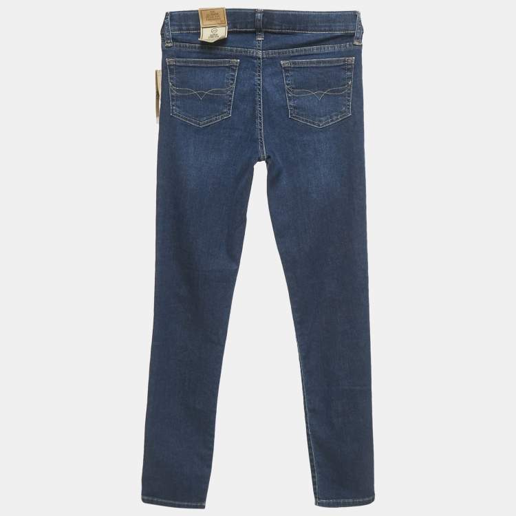 Pre Owned Polo Ralph Lauren Kids Blue Denim Aubrie Pull On Jeans 16Yrs/Waist 26"