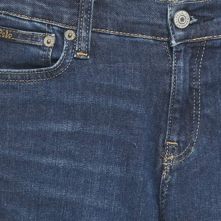 Pre Owned Polo Ralph Lauren Kids Blue Denim Aubrie Pull On Jeans 16Yrs/Waist 26"