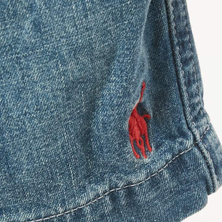 Pre Owned Polo Ralph Lauren Kids Blue Denim Shorts 14Yrs