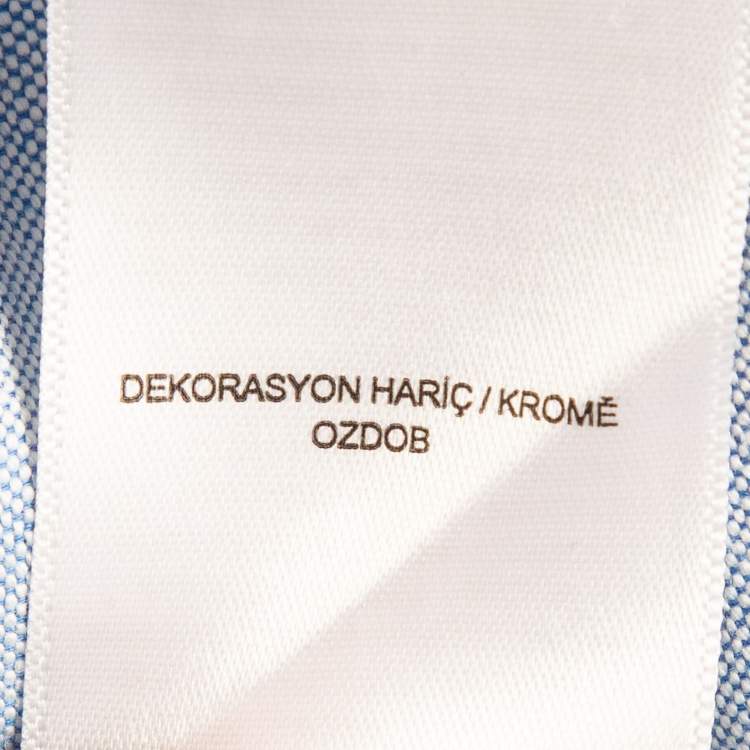 Pre Owned Polo Ralph Lauren Blue Cotton Button Front Shirt 8Yrs