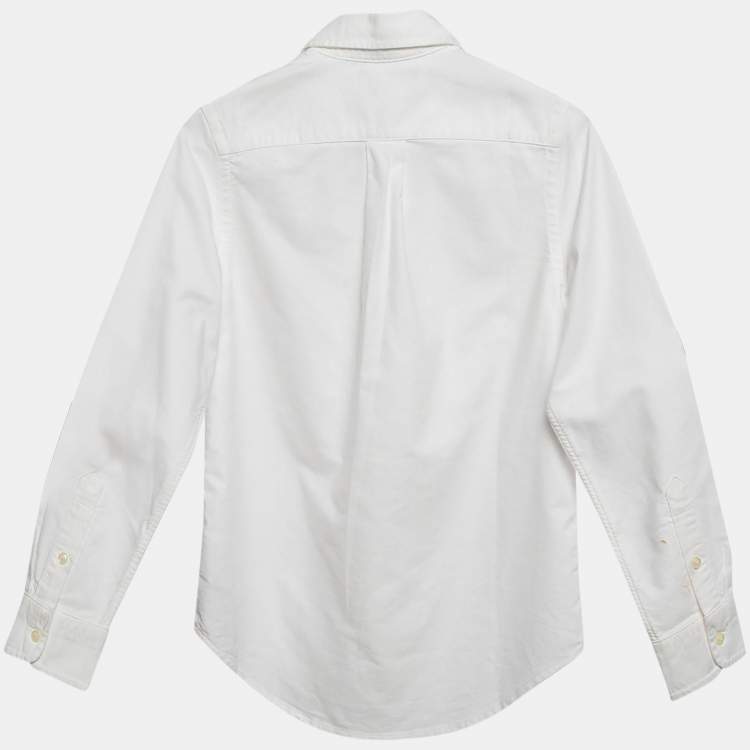 Pre Owned Polo Ralph Lauren White Cotton Button Front Shirt 6-7 Yrs