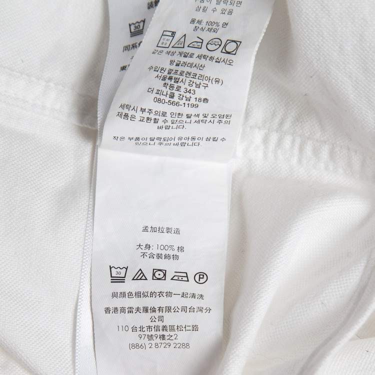 Pre Owned Polo Ralph Lauren White Cotton Button Front Shirt 6-7 Yrs