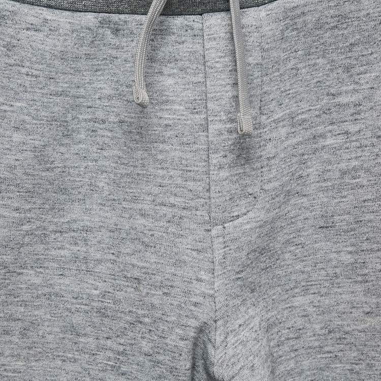 Pre Owned Polo Ralph Lauren Kids Grey Melange Knit Jogger Pants Size 7 Yrs 