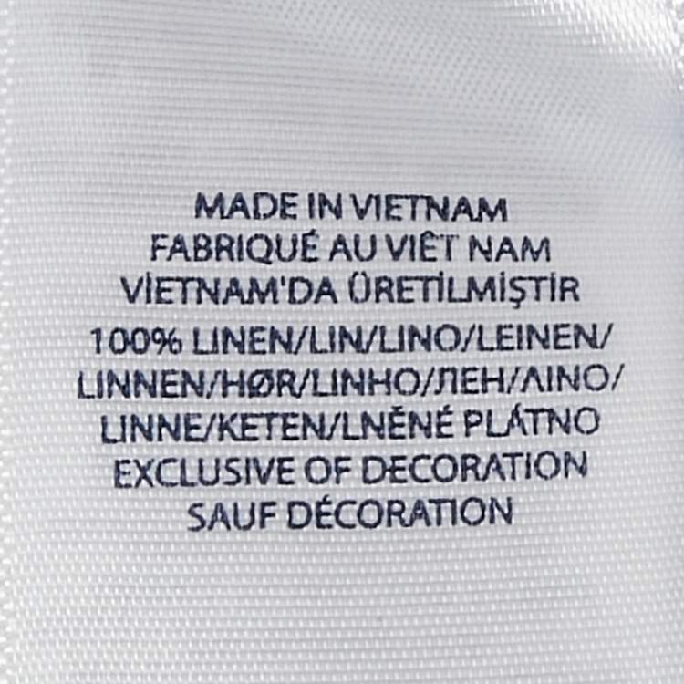 Pre Owned Polo Ralph Lauren Blue Linen Button Front Shirt 6 Yrs