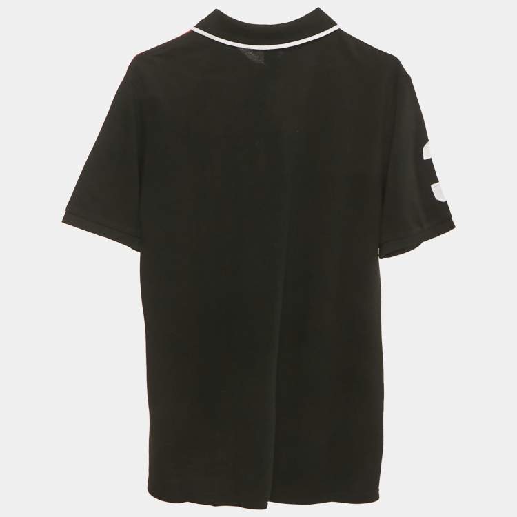 Pre Owned Polo Ralph Lauren Kids Black Embroidered Pony Cotton Polo T-Shirt L (14-16) Yrs   
