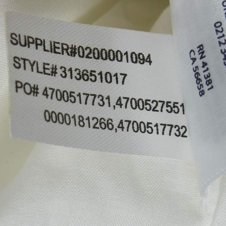 Pre Owned Polo Ralph Lauren Kids White Cotton Button Back Sleeveless Dress 8 Yrs