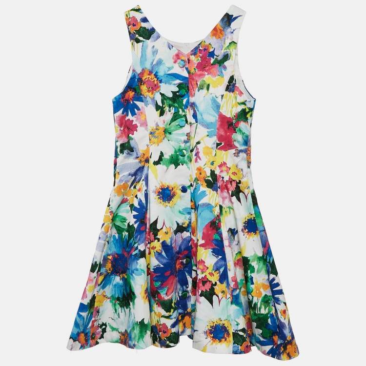 Pre Owned Polo Ralph Lauren Kids Multicolor Floral Print Cotton Dress 6 Yrs 