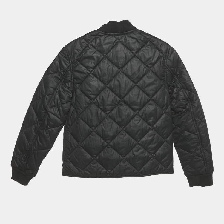 Pre Owned Polo Ralph Lauren Black Synthetic Quilted Jacket 8 Yrs